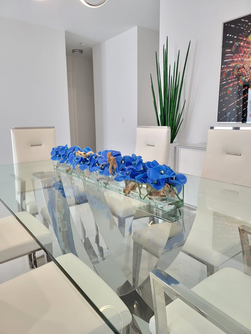 Orchidée Phalaenopsis 91 cm | Signature Bordeaux, bleu