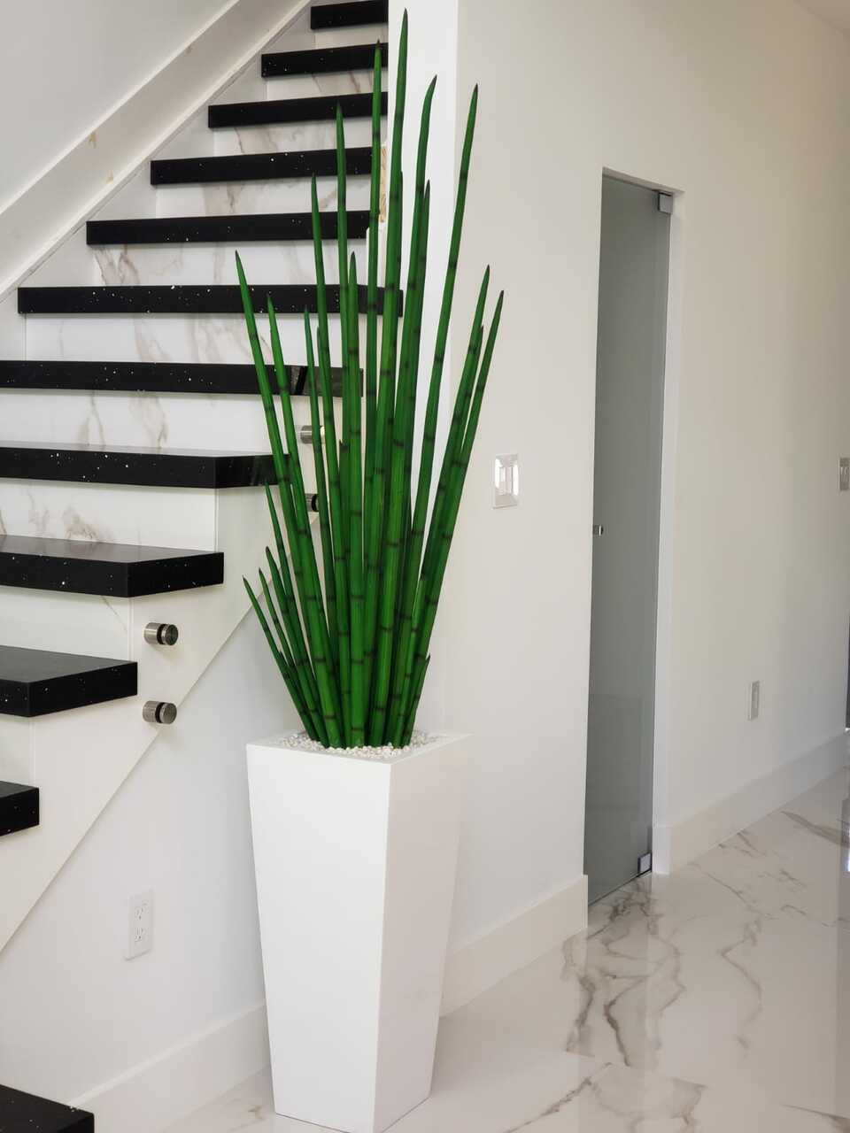 Sansevière — Collection Menton, 160 cm, blanc brillant