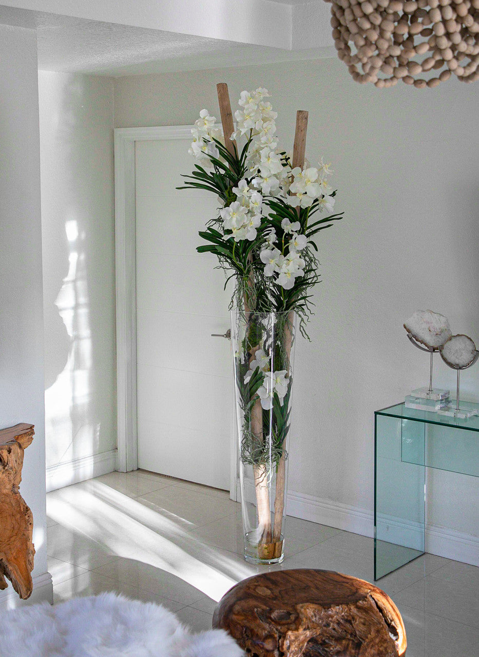 Orchidée Vanda XXL — Collection Deauville, blanc