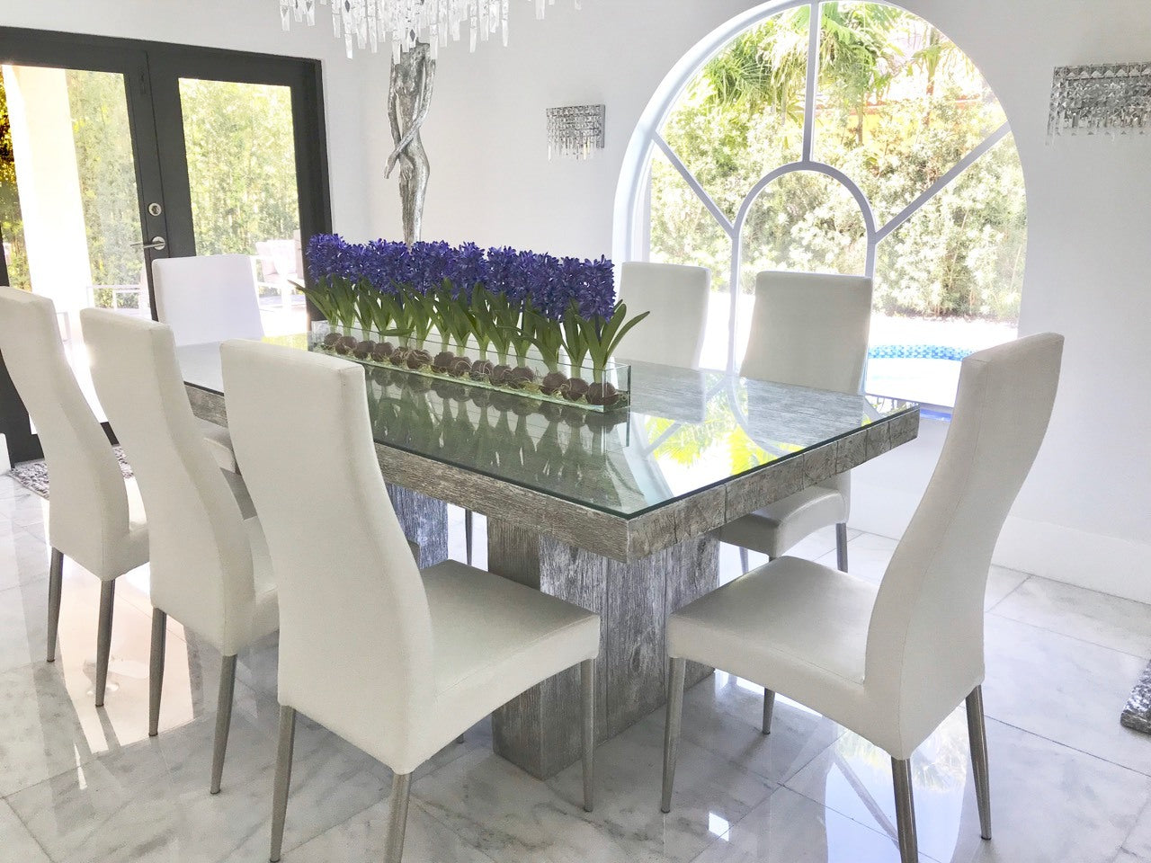 Composition Jacinthes 122 cm | Signature Provence, bleu