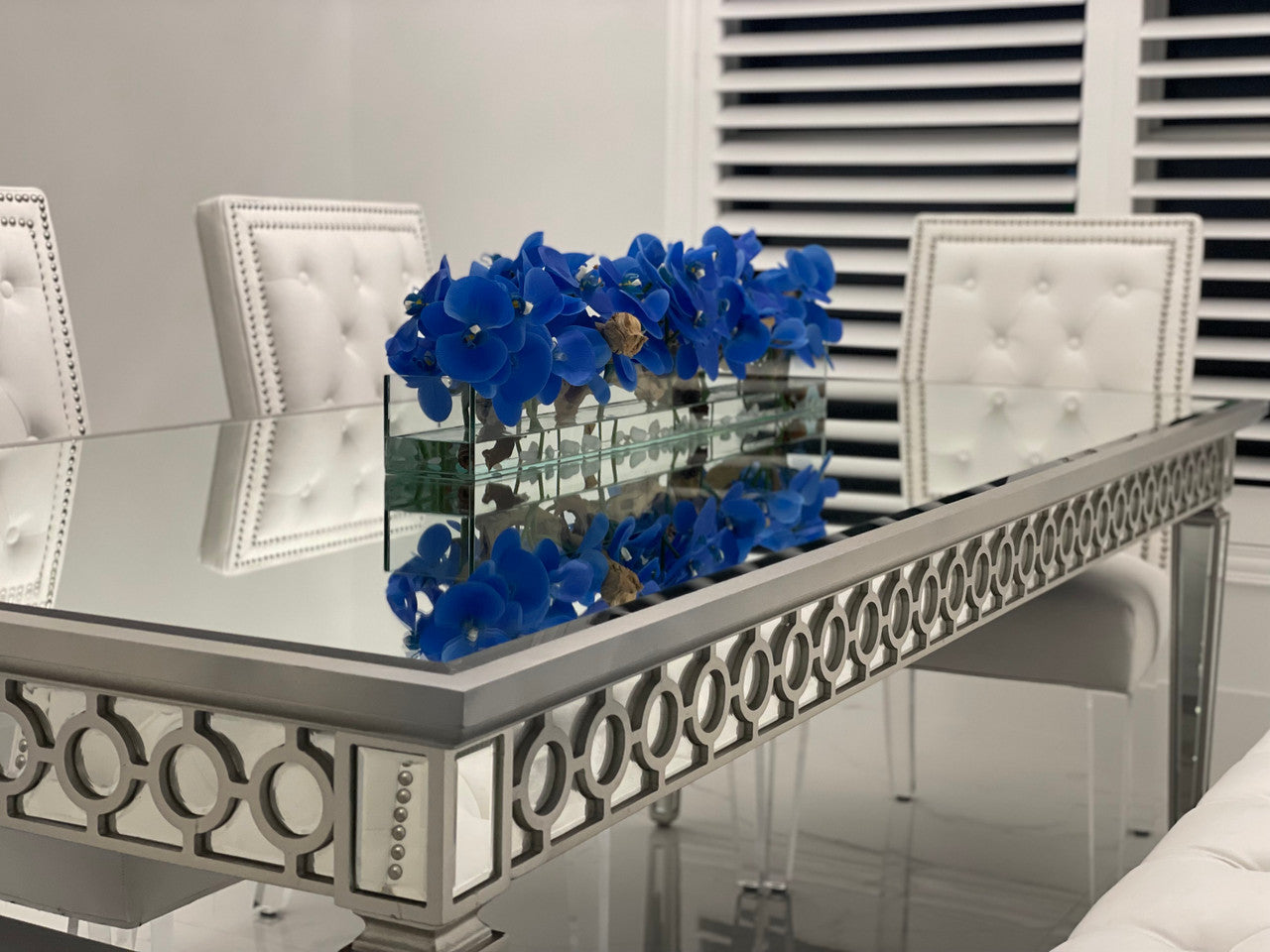 Orchidée Phalaenopsis 122 cm · Édition Cannes, bleu