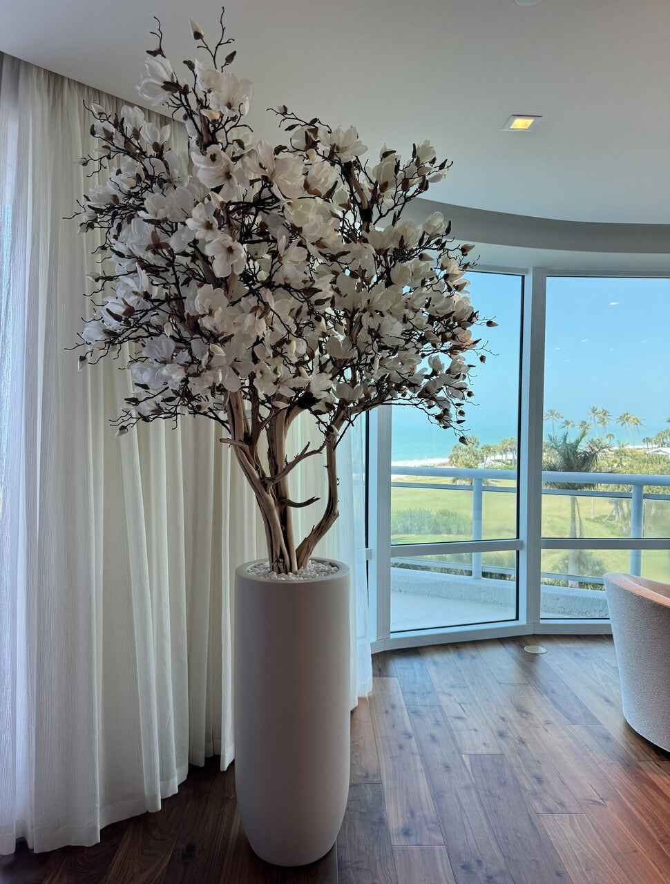Composition Magnolia 244 cm | Signature Ardennes, blanc mat