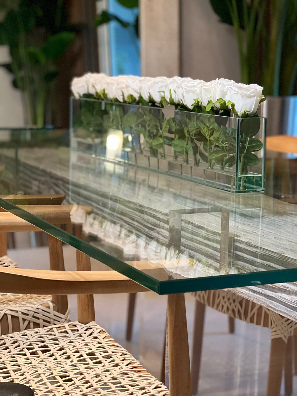 Cache-pot Décoratif H. 122 cm · Édition Menton, blanc