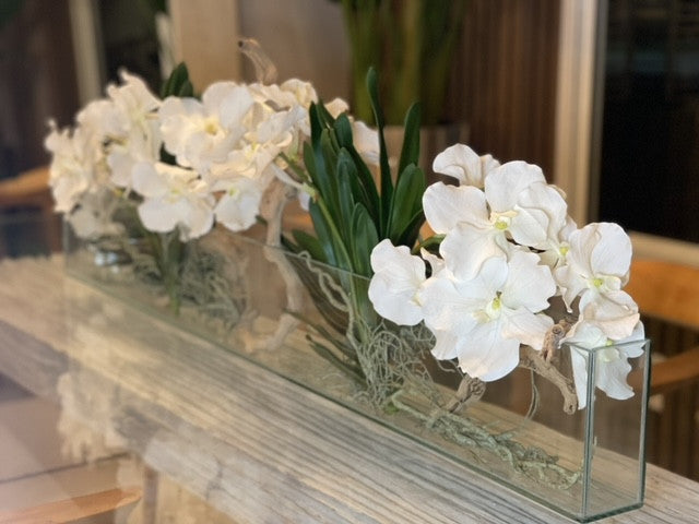 Orchidée Vanda 91 cm · Édition Loire, blanc