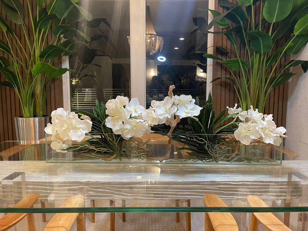 Orchidée Vanda 91 cm · Édition Loire, blanc