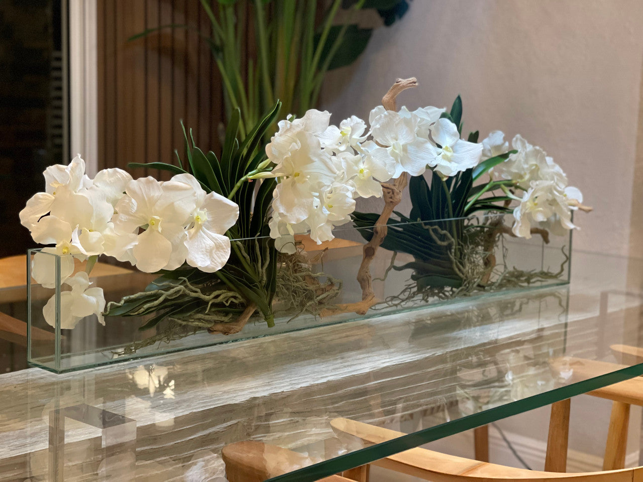 Orchidée Vanda 91 cm · Édition Loire, blanc