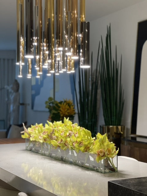 Orchidée Cymbidium — Collection Menton, 122 cm, vert