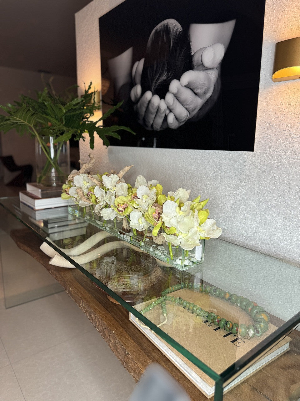 Cache-pot Décoratif | Signature Deauville, blanc