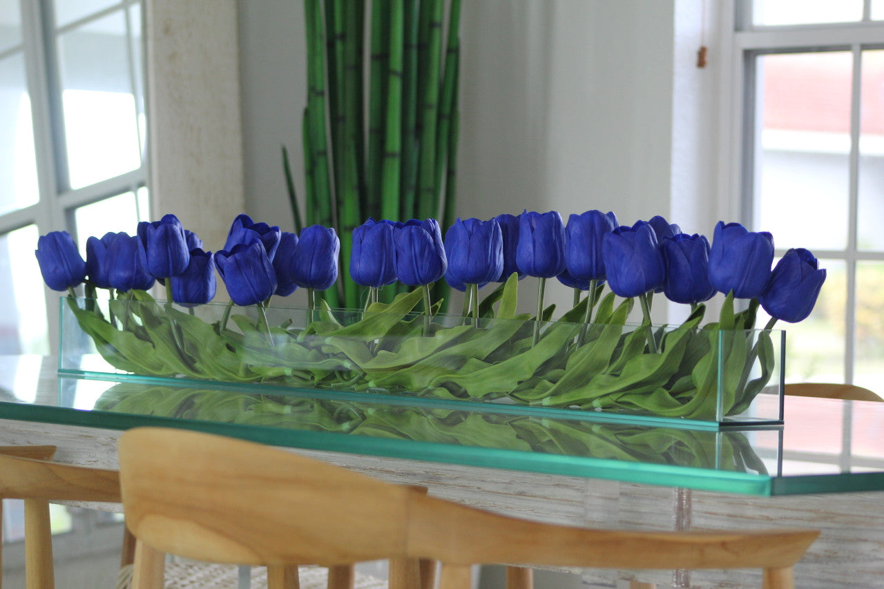 Cache-pot Décoratif H. 122 cm | Signature Menton, bleu
