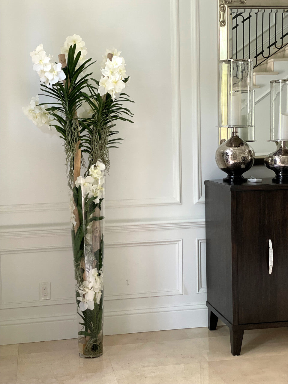 Orchidée Vanda XXL — Collection Deauville, blanc