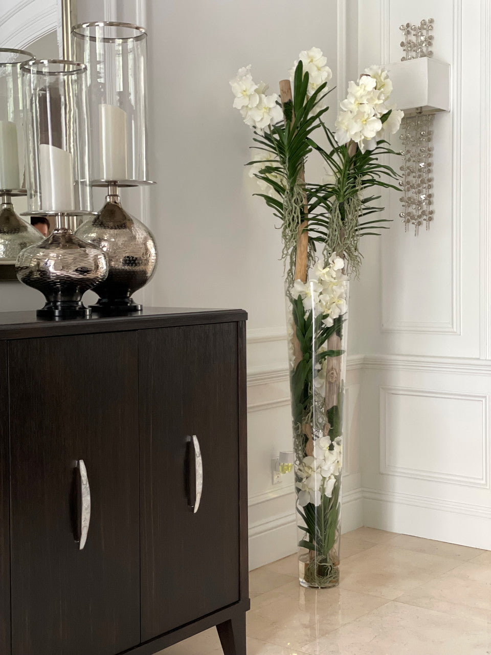 Orchidée Vanda XXL — Collection Deauville, blanc