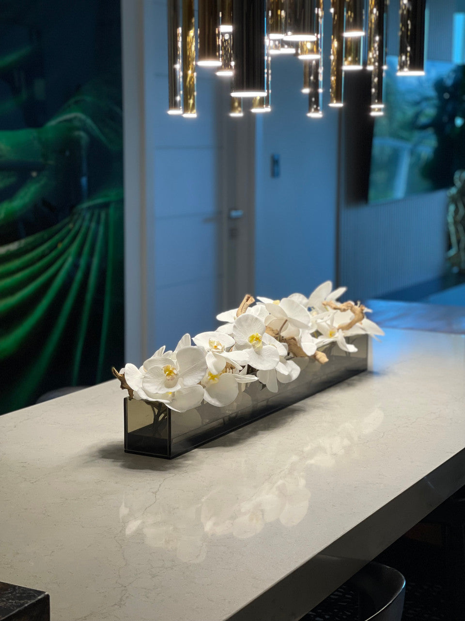Orchidée Phalaenopsis 122 cm · Édition Cannes, blanc