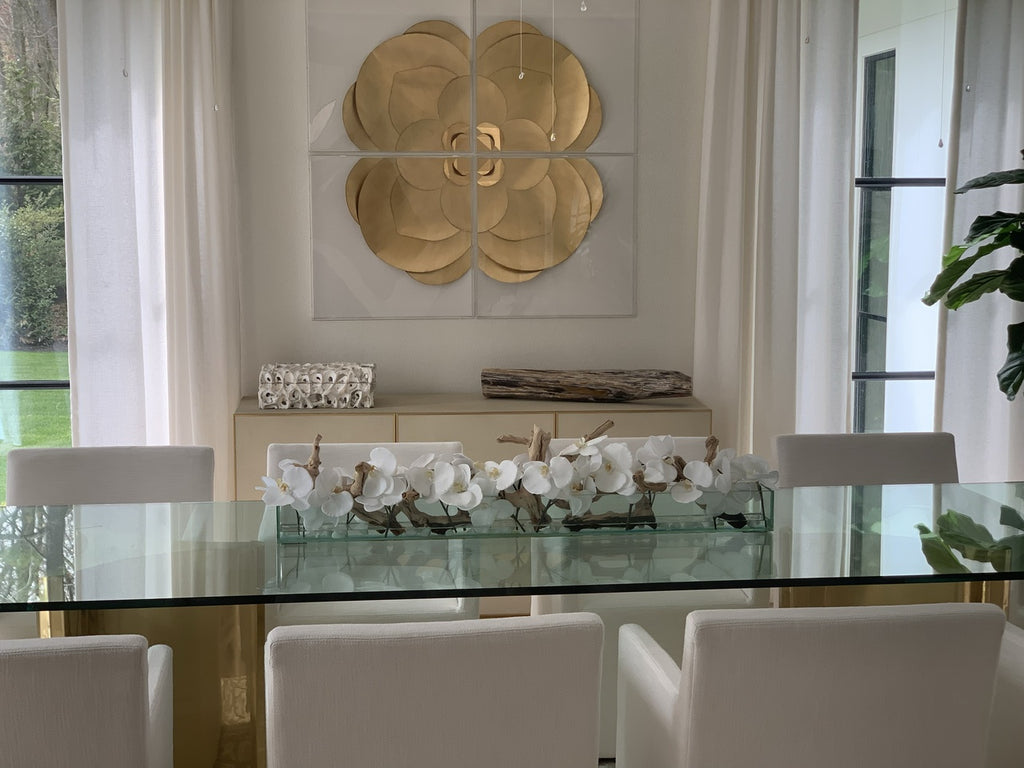 Orchidée Phalaenopsis — Collection Deauville, 122 cm, blanc