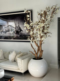 Composition Magnolia 76 cm | Signature Cannes, blanc brillant