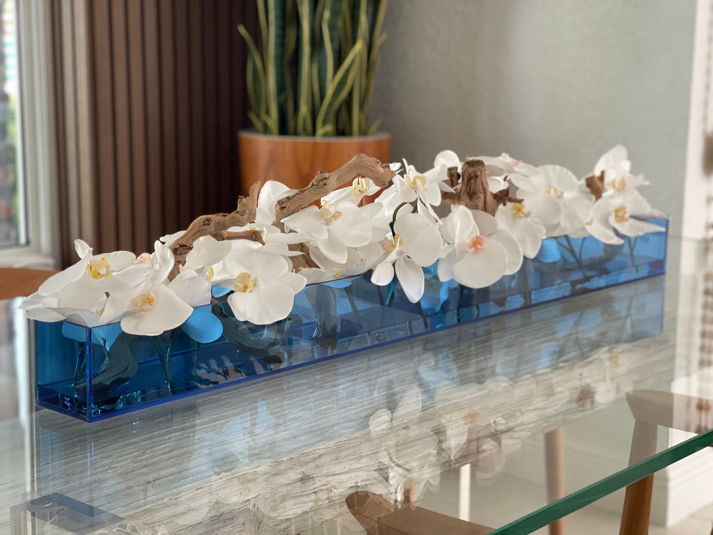 Orchidée Phalaenopsis — Collection Menton, 91 cm, blanc