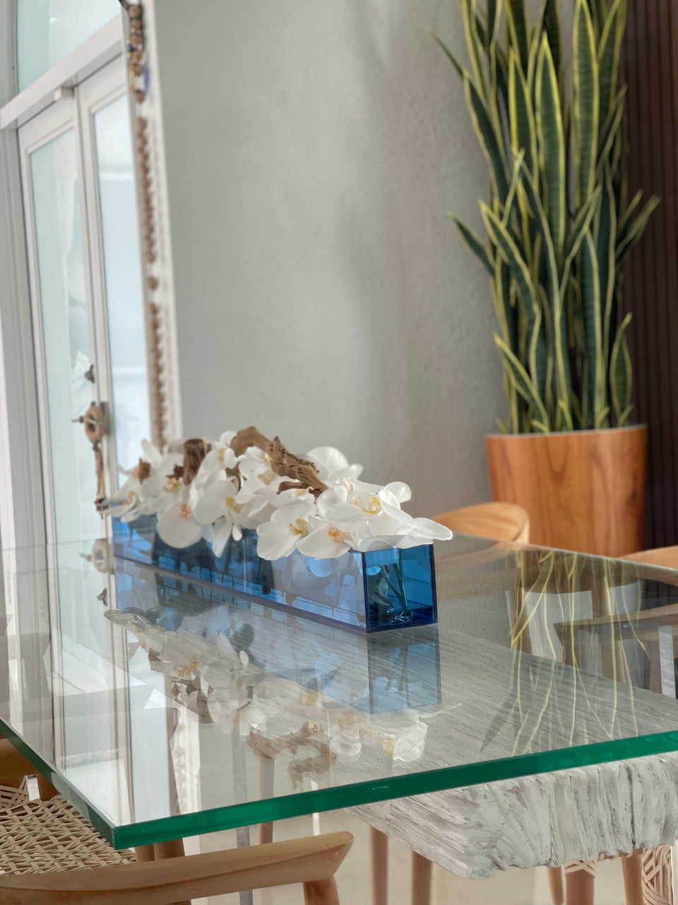 Orchidée Phalaenopsis — Collection Menton, 91 cm, blanc