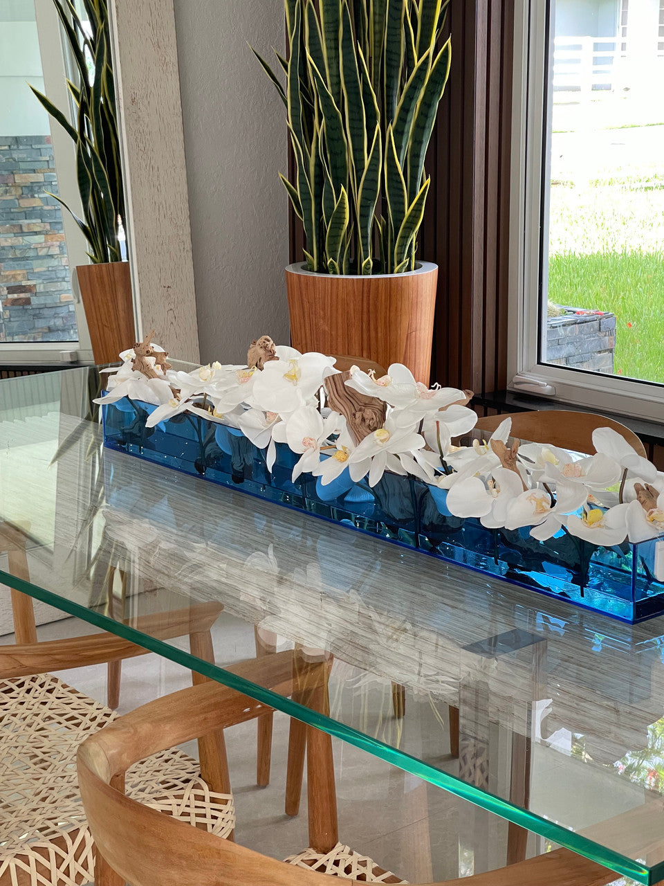 Orchidée Phalaenopsis 122 cm | Signature Cannes, blanc