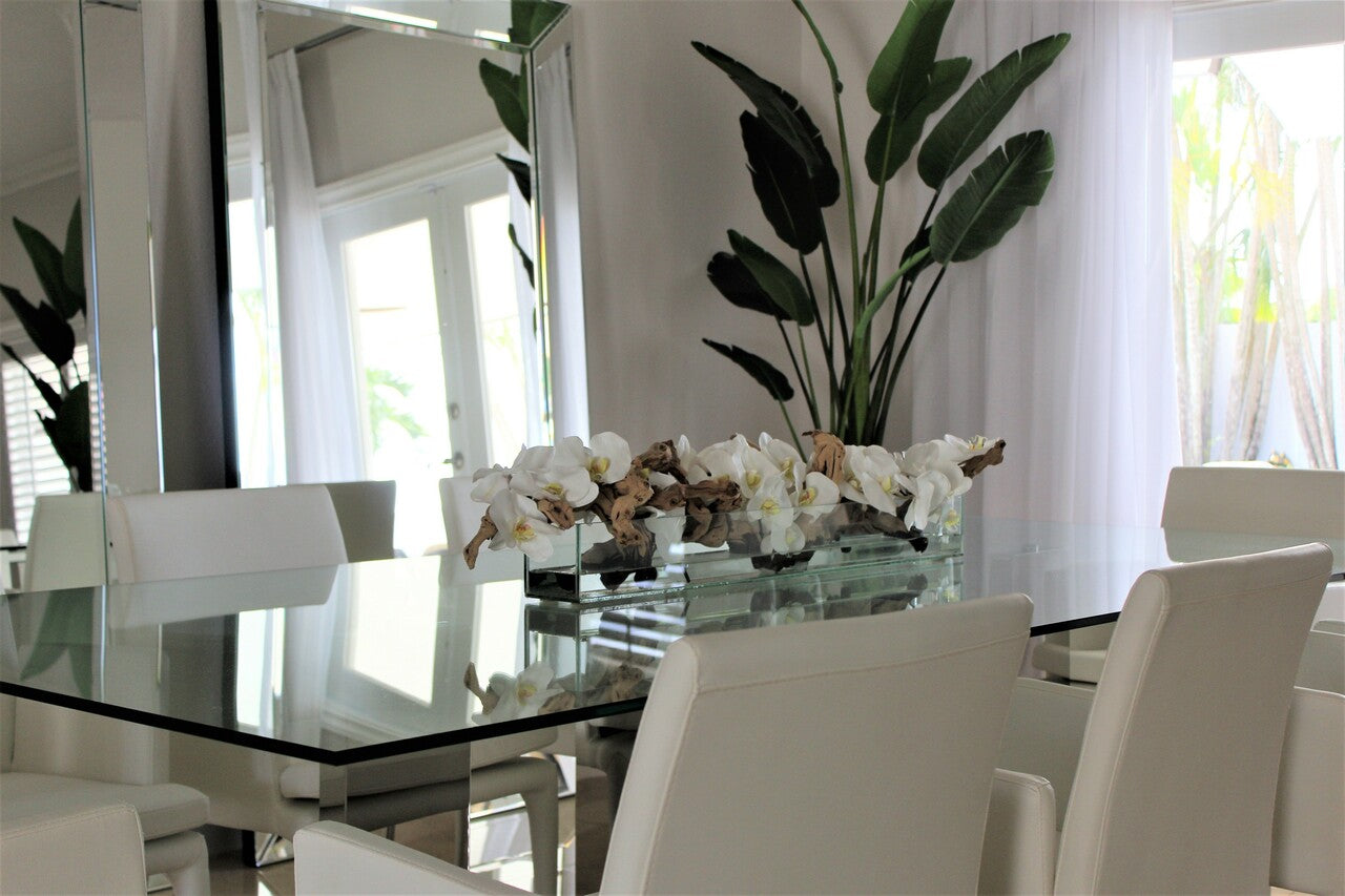 Orchidée Phalaenopsis 91 cm · Édition Antibes, blanc